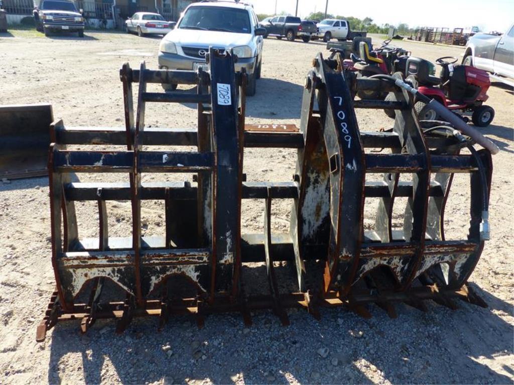 SKID STEER MOUNT HYDR GRAPPLE BUCKET 7'