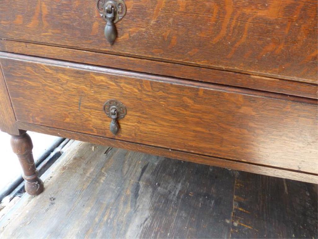 ANTIQUE CABINET W/MIRROR & SINK