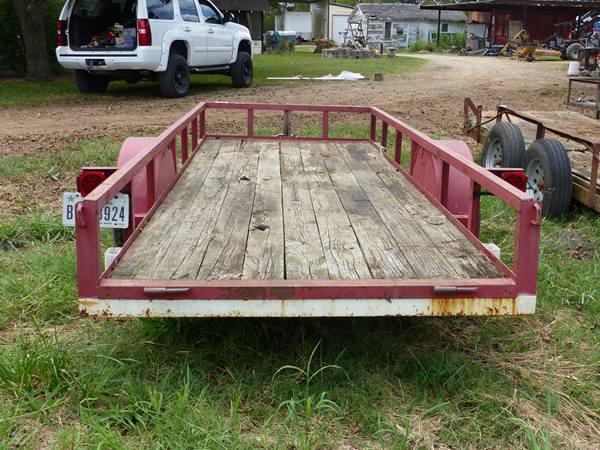 SHOPMADE 14' X 5  LOWBOY TRAILER