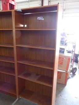 3 PARTICLE BOARD BOOK SHELVES