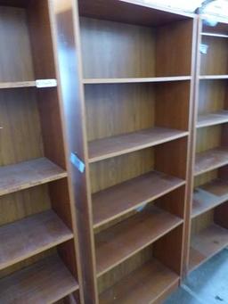 3 PARTICLE BOARD BOOK SHELVES