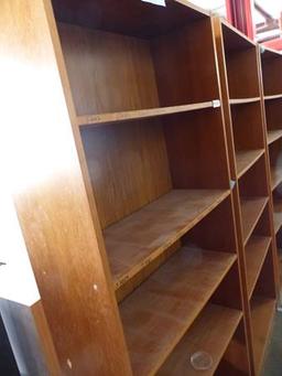 3 PARTICLE BOARD BOOK SHELVES
