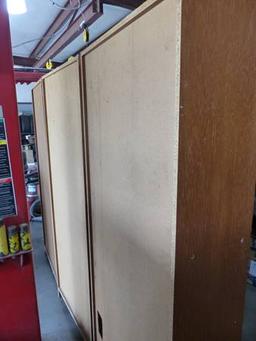 3 PARTICLE BOARD BOOK SHELVES