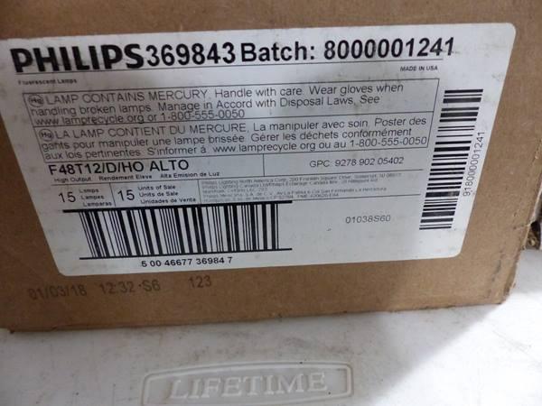 MISC FLUORESCENT BULBS & MISC LIGHT BULBS