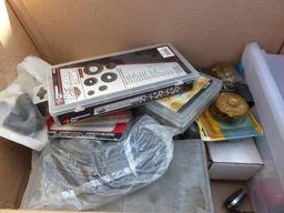 MISC BOX OF BODY CLIPS, VAC HOSES, TERMINALS,