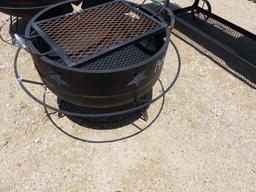 FIRE PIT W/GRILL ON STAND