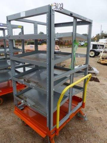 32"X60" METAL PARTS CART ON DOLLY