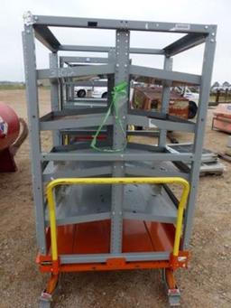 32"X60" METAL PARTS CART ON DOLLY