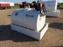 600 GAL DIESEL TANK W/ELECTRIC PUMP AND MANUAL