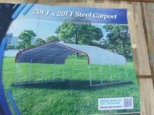 20' X 20' STEEL CARPORT