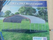 20' X 20' STEEL CARPORT