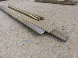 15 PIECES ASSORTED SIZES TREATED LUMBER