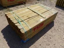BUNDLE OF 240 PIECES 6' X 6" WOOD FENCE