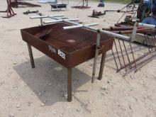 HOMEMADE 4 X 3' OPEN ROTISSERIE OUTDOOR GRILL