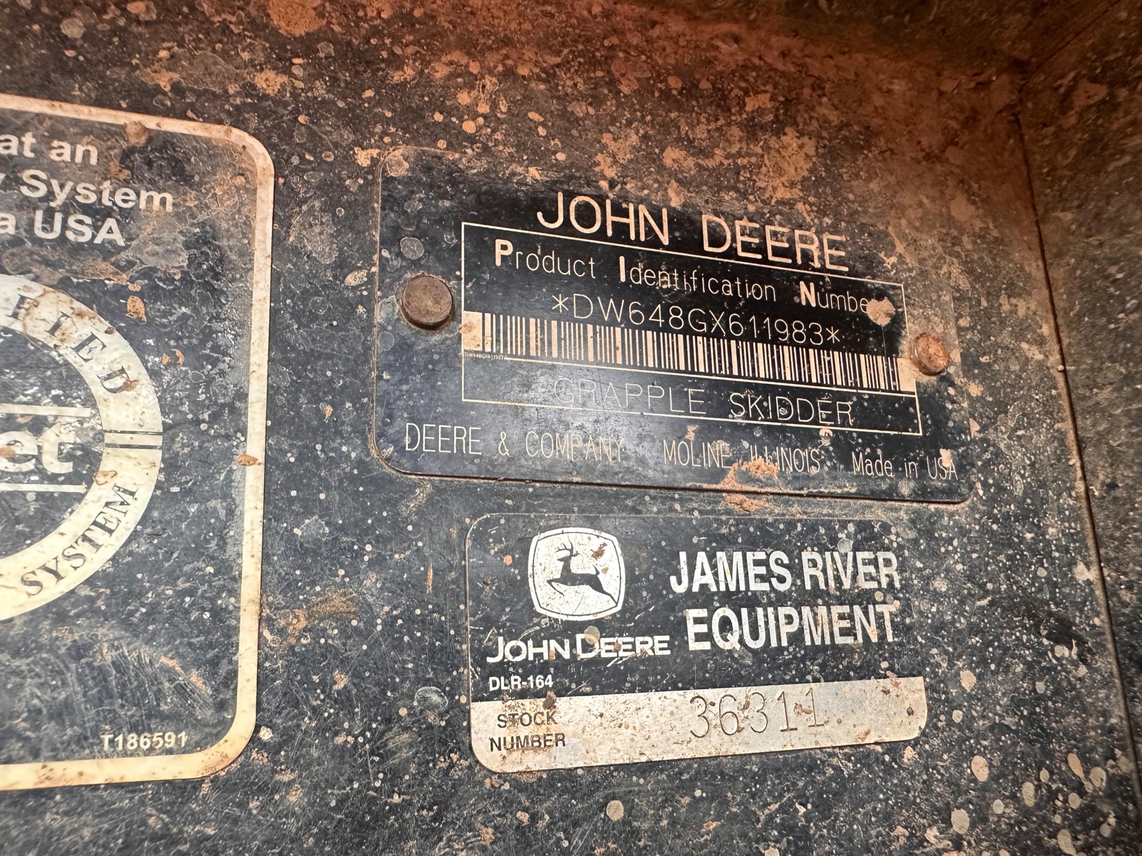 2007 John Deere 648G Skidder