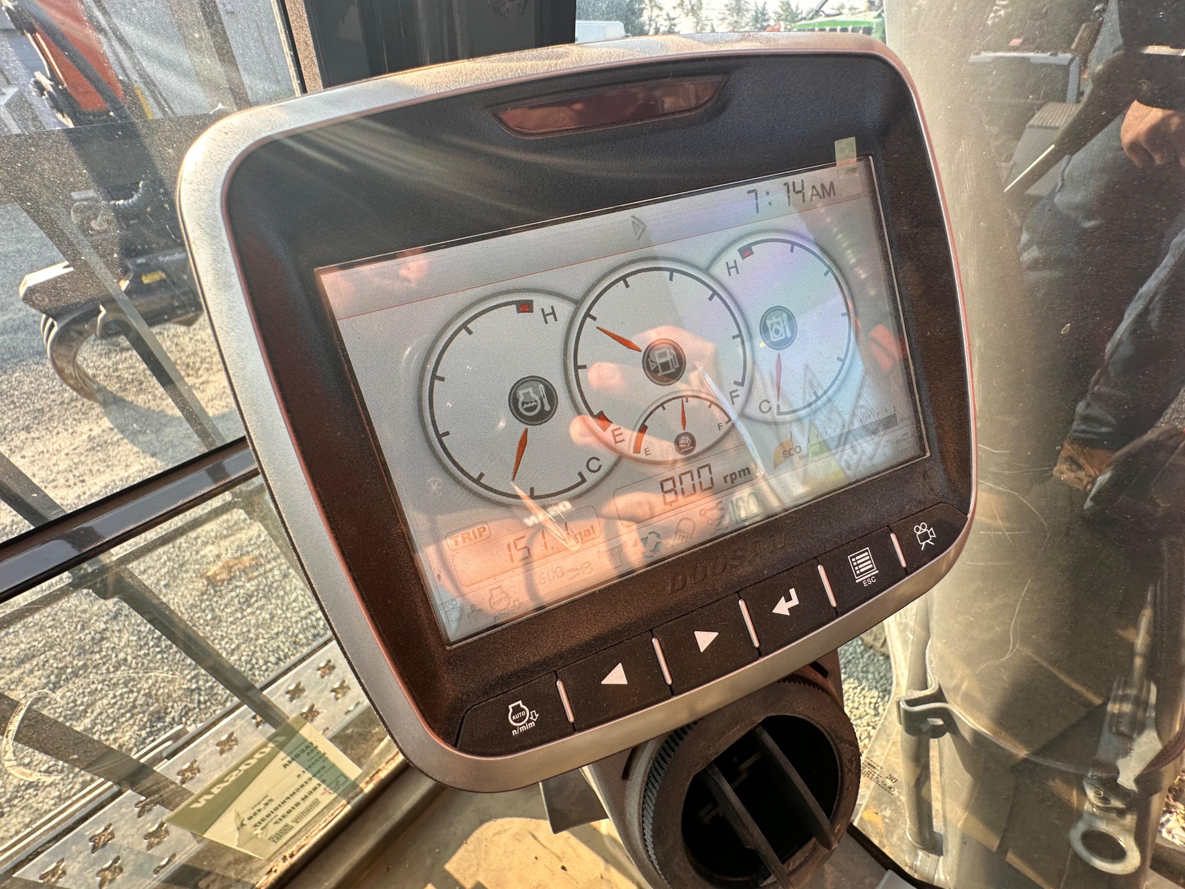 Doosan DX225LL Excavator With Rotodec Grapple Attachment