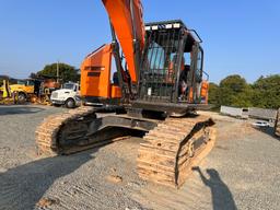 Doosan DX225LL Excavator With Rotodec Grapple Attachment
