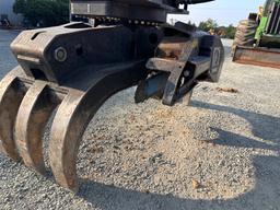 Doosan DX225LL Excavator With Rotodec Grapple Attachment
