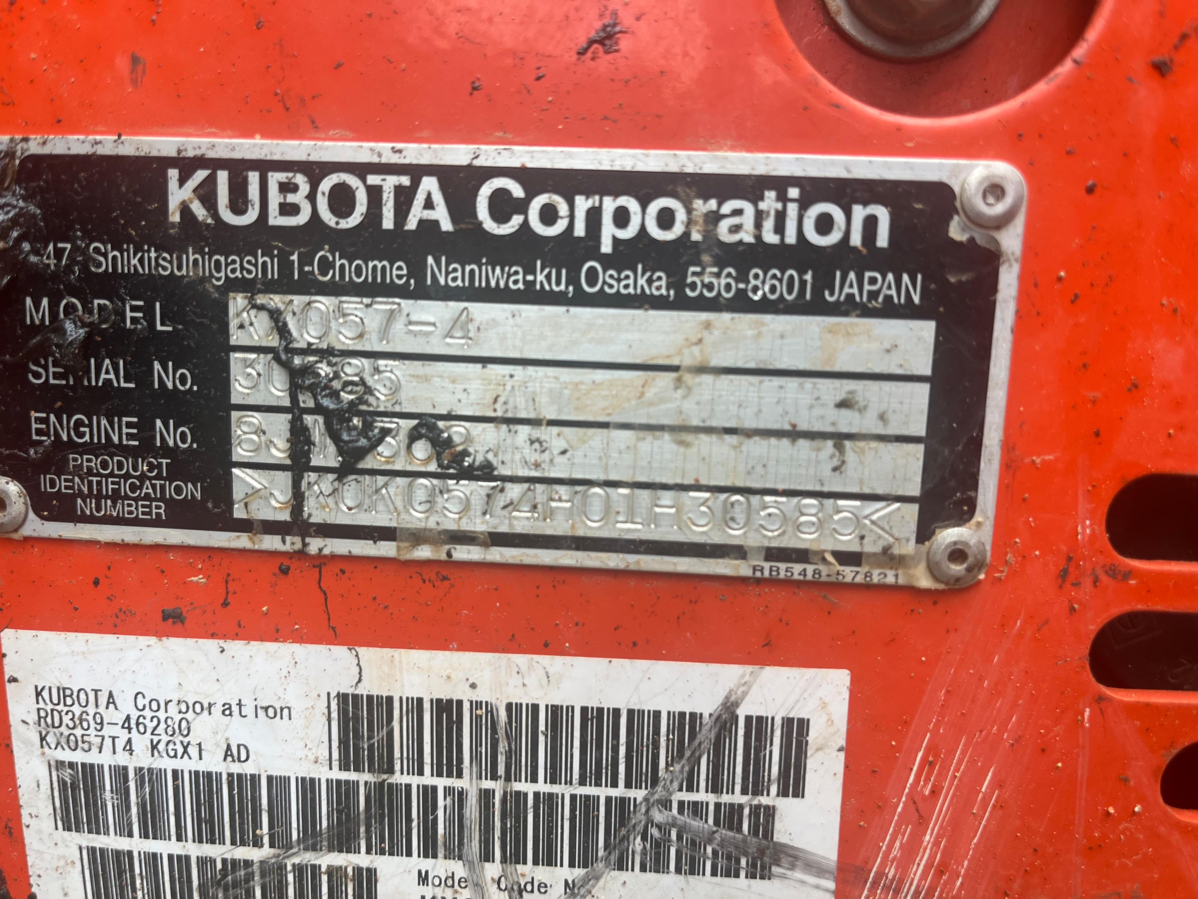 Kubota KX057-4 Excavator