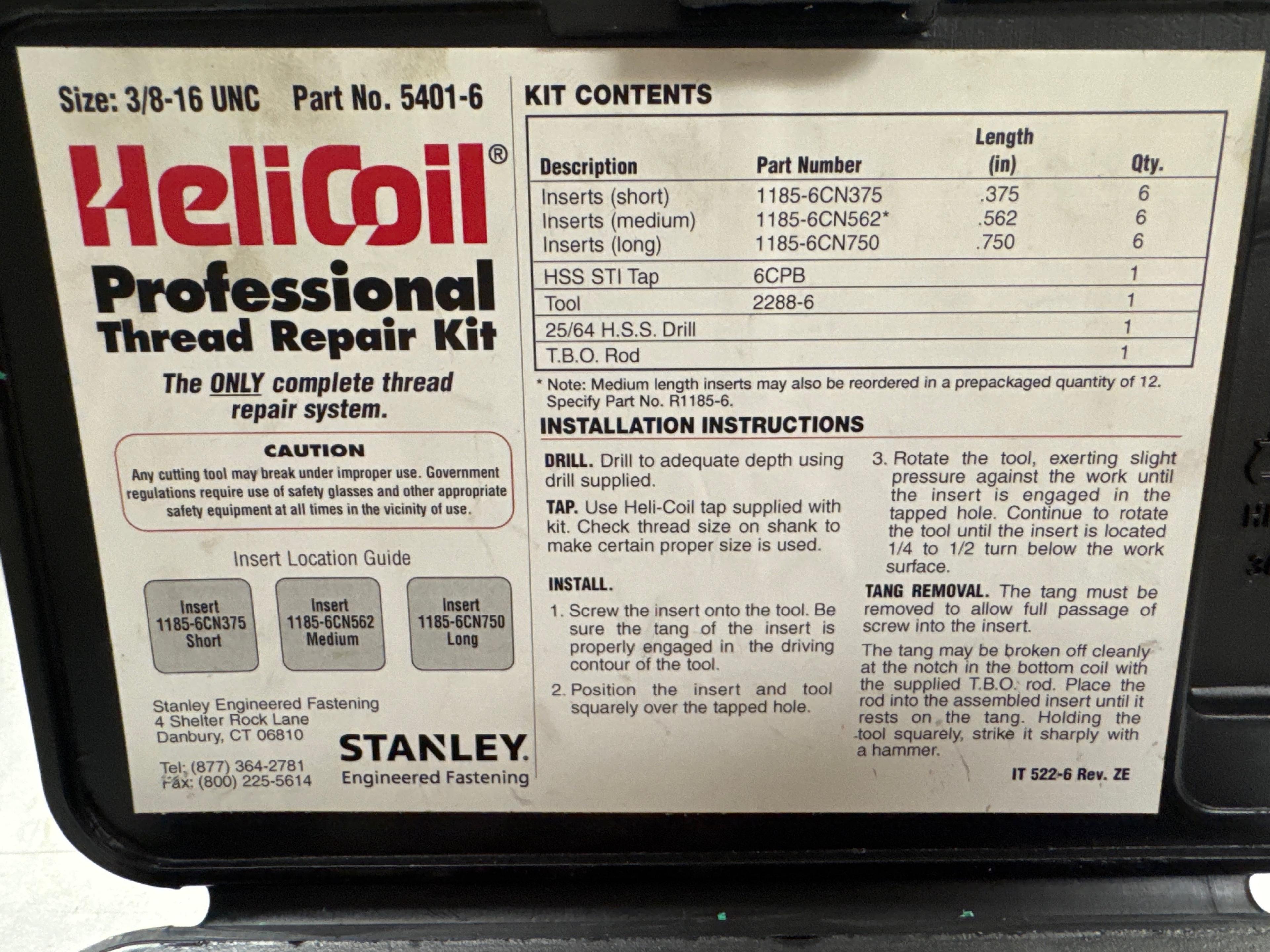 Helicoil set