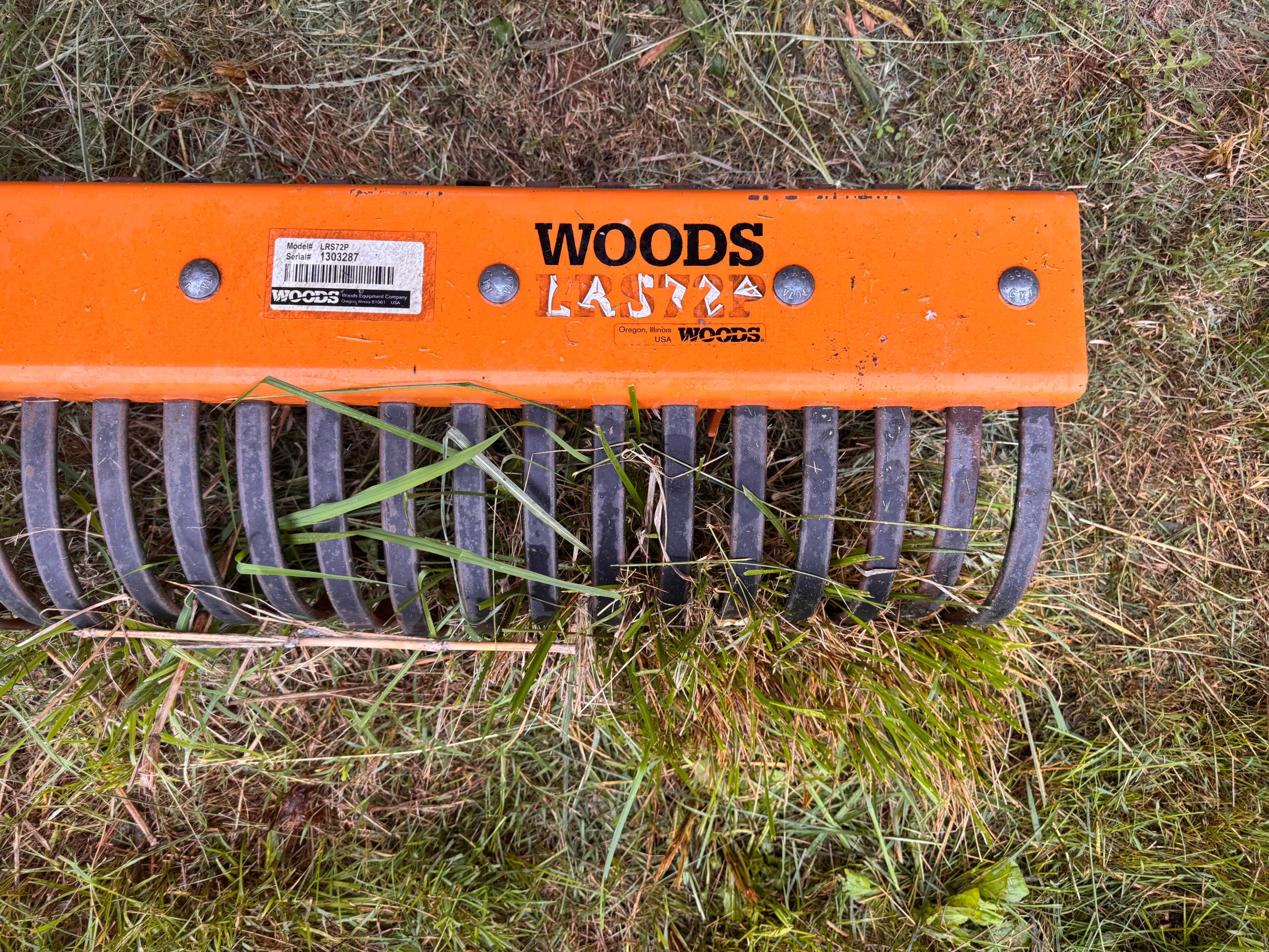 Woods LRS72P Premium 72" 3pt hitch landscape rake