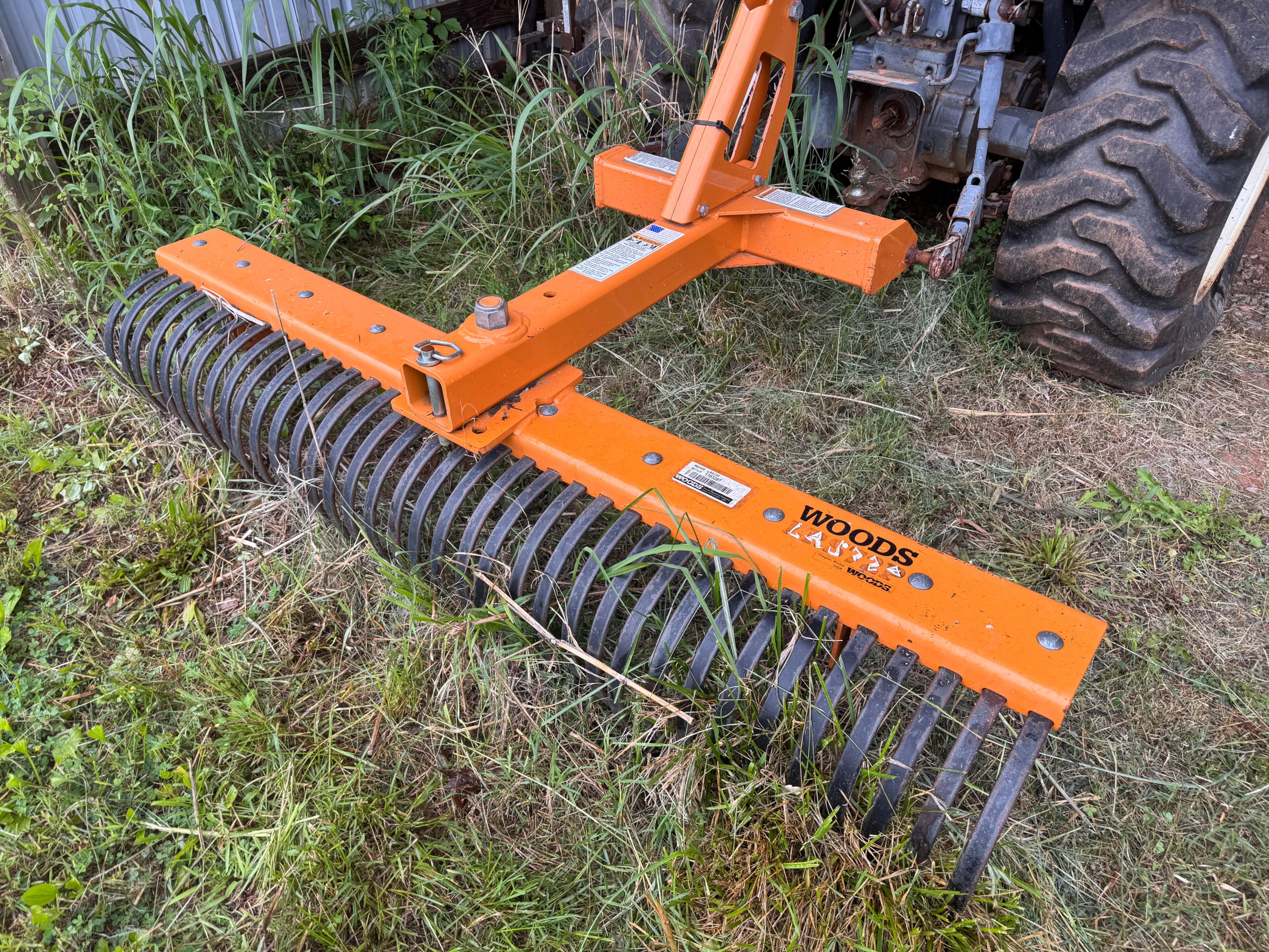 Woods LRS72P Premium 72" 3pt hitch landscape rake
