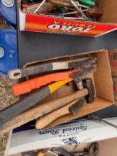 Box Lot of Hammers & Wire Brushes