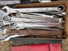 Box Lot of Wrenches Craftsmen Cobalt & More