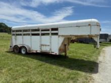 1993 Double â€œPâ€� Livestock Trailer