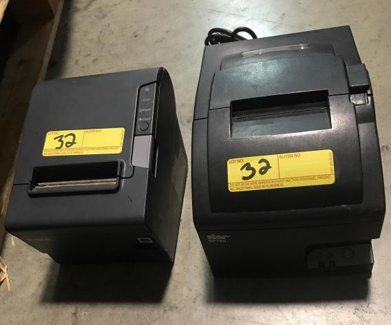 EPSON RECEIPT PRINTERS (1) MODEL SP700 WITH CORD, (1) MODEL M244A (EXCLUDES CORD), (1) MODEL TSP650