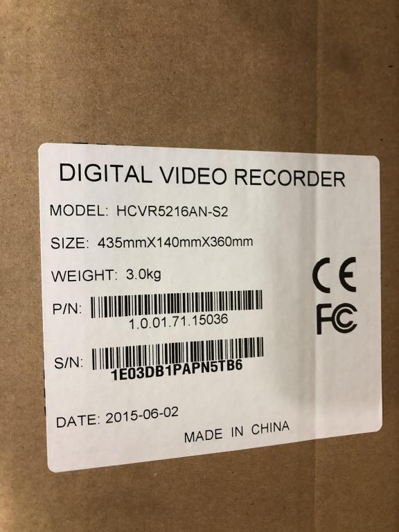 DAHUA 16 CHANNEL DIGITAL VIDEO RECORDER