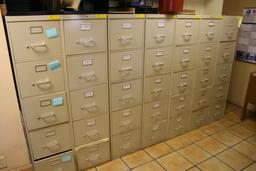 FOUR DRAWER METAL FILE CABINETS