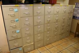 FOUR DRAWER METAL FILE CABINETS