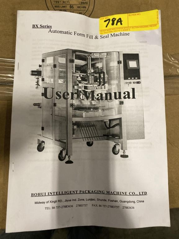 AUTOMATIC FORM FILL & SEAL MACHINE (NEW IN BOX)