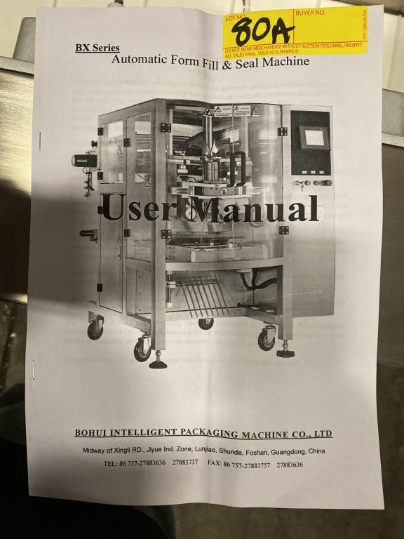 AUTOMATIC FORM FILL & SEAL MACHINE (NEW IN BOX)