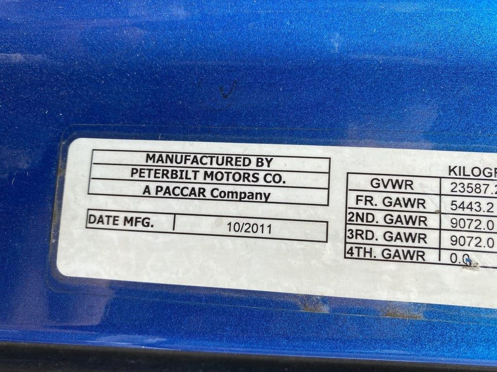 2012 PETERBILT 587 SLEEPER TRACTOR TRAILER TRUCK