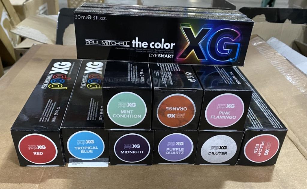 ASSORTED PAUL MITCHELL HAIR AND DYE PRODUCTS
