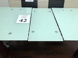 GLASS TOP CONFERENCE TABLE