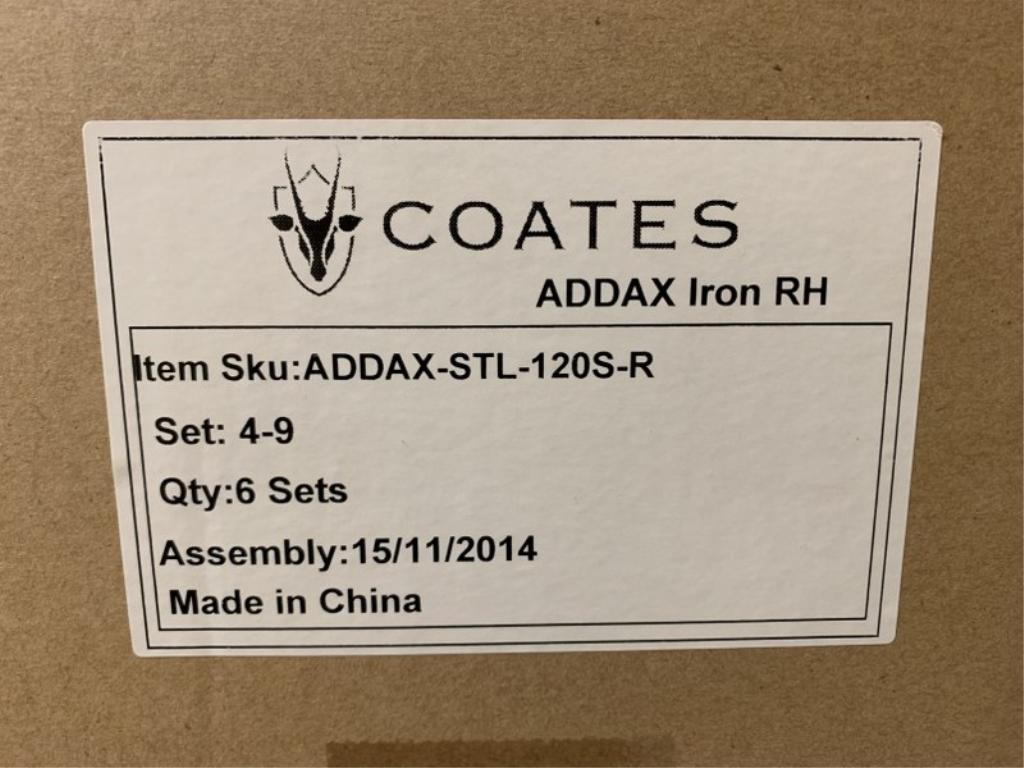 SETS OF: COATES LADIES ADDAX BLADE IRONS -