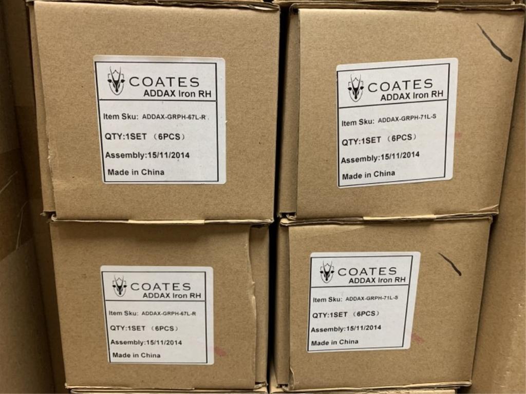 SETS OF: COATES LADIES ADDAX BLADE IRONS -