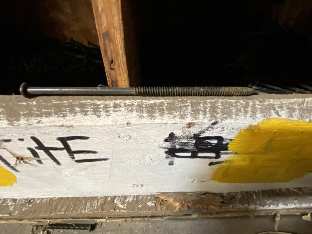 SECTIONS OF METAL SHELVING