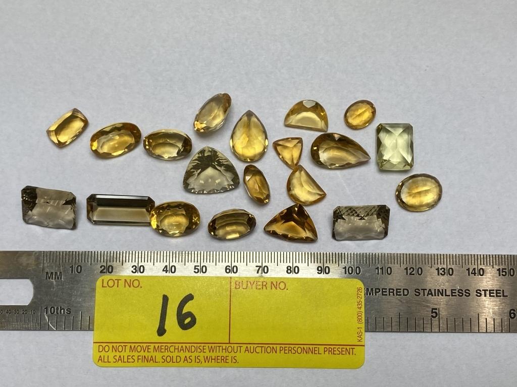 LOT CONSISTING OF LOOSE CITRINE