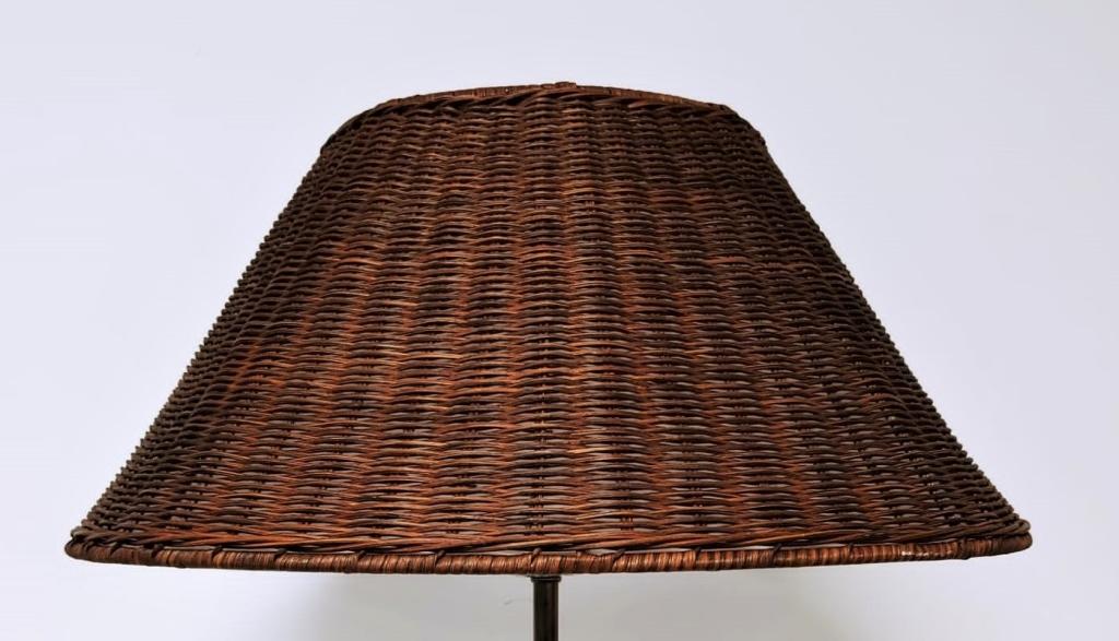 GLASS LAMP PAINTED