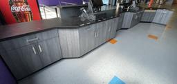 FRONT DESK COUNTERS AND CABINETS
