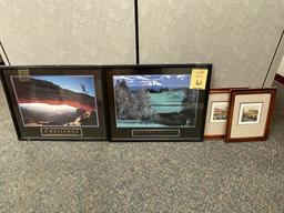 LOT CONSISTING OF (9) ASSORTED FRAMED PIECES
