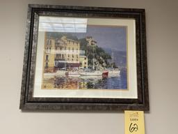 LOT CONSISTING OF (9) ASSORTED FRAMED PIECES