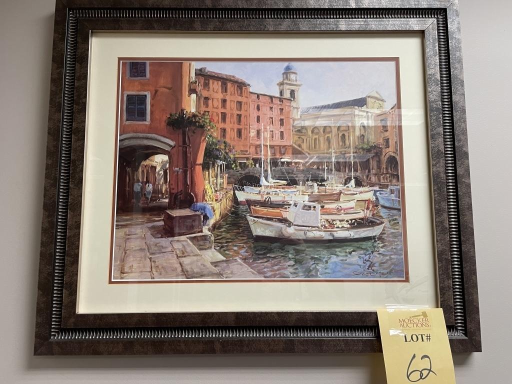 LOT CONSISTING OF (9) ASSORTED FRAMED PIECES