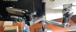 ERGOTRON LX 2 MONITOR SYSTEM, POLISHED ALUMINUM