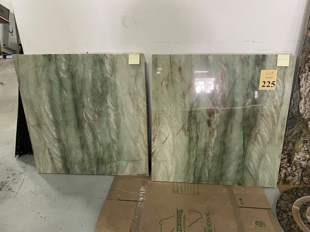 SLABS OF EXOTIC STONE, MEASURES 38" X 40" X 1