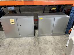 STORAGE CABINETS, MEASURE 36" X 27" X 18"